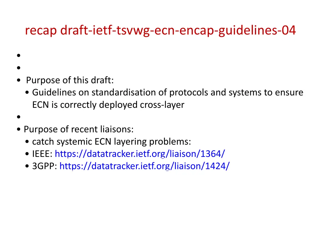recap draft ietf tsvwg ecn encap guidelines 04