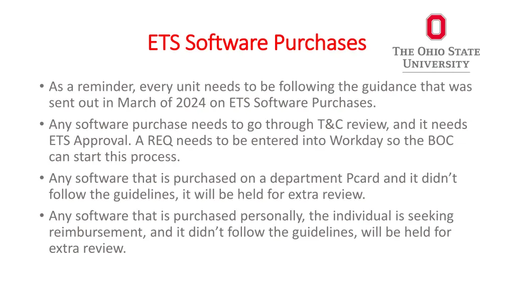 ets software purchases ets software purchases