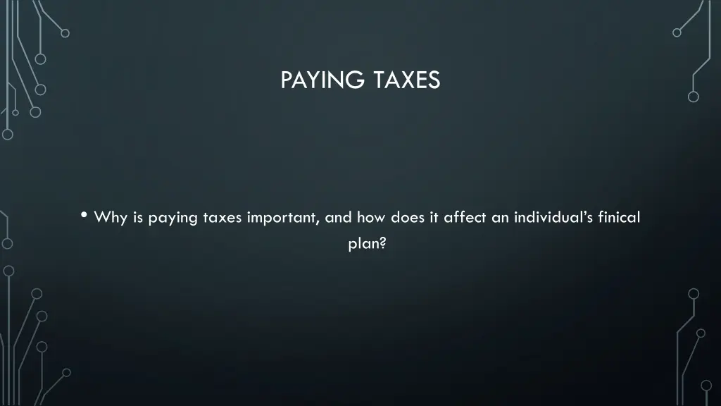paying taxes
