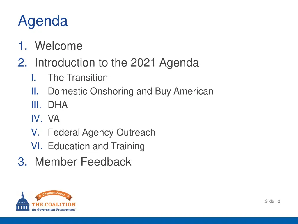 agenda