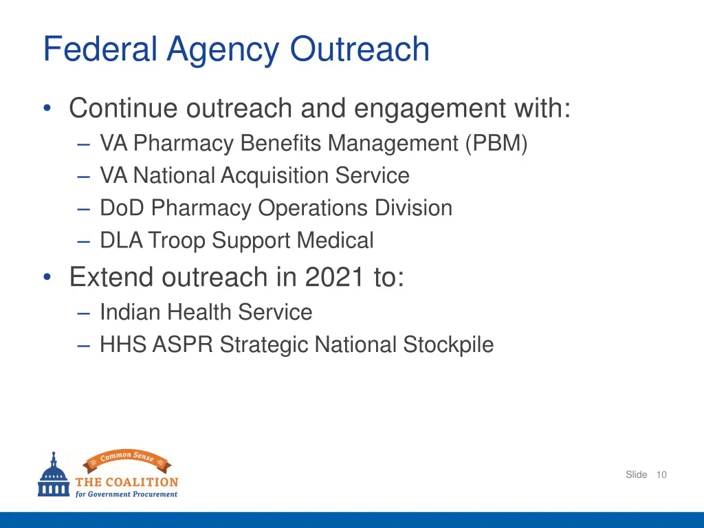 federal agency outreach
