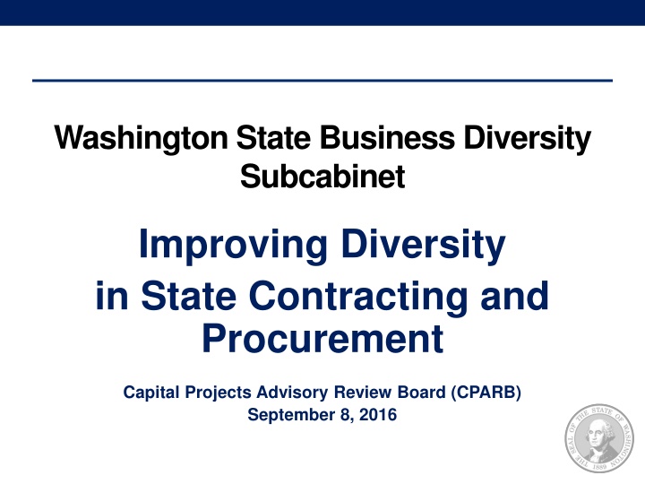 washington state business diversity subcabinet