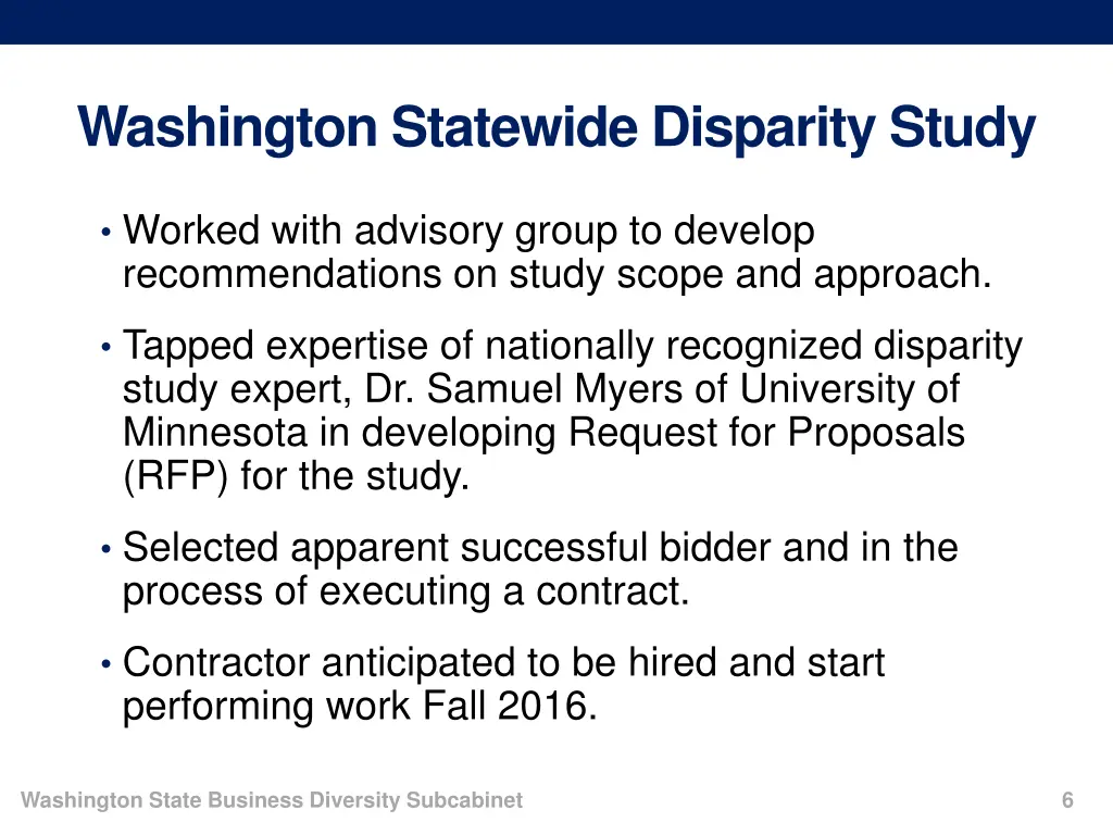 washington statewide disparity study