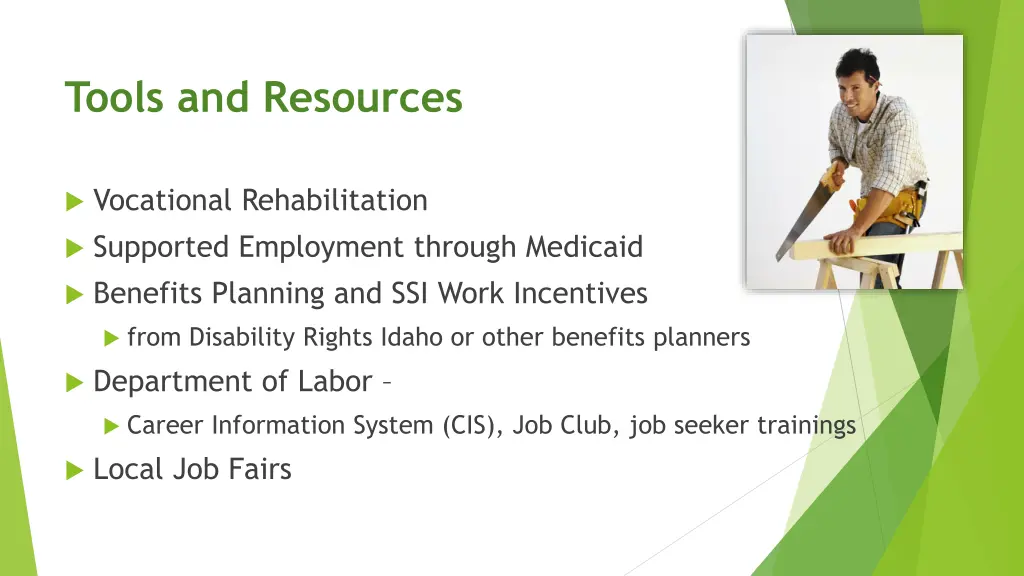 tools and resources