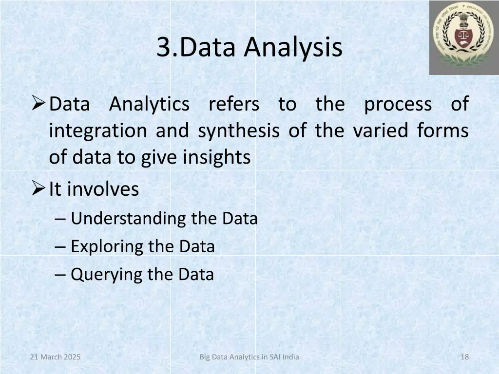 3 data analysis
