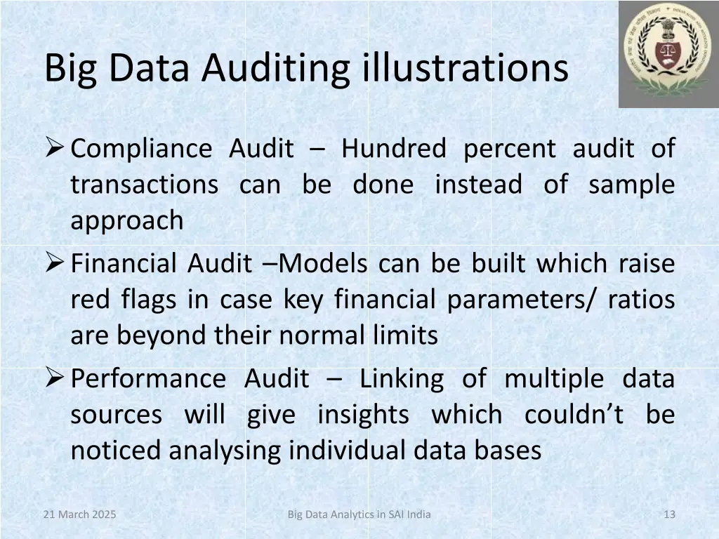 big data auditing illustrations