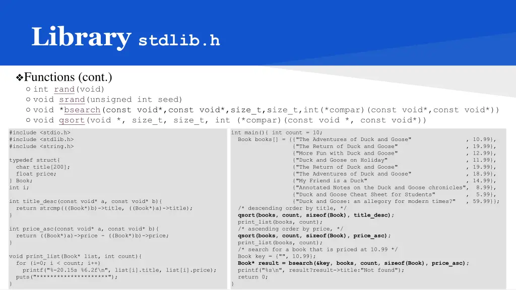 library stdlib h 1