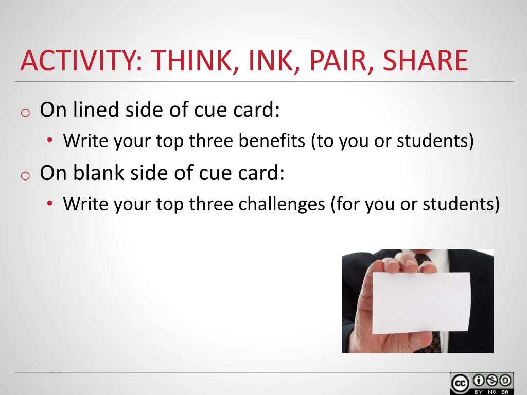 activity think ink pair share