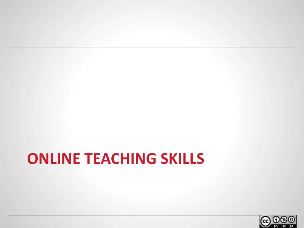 online teaching skills