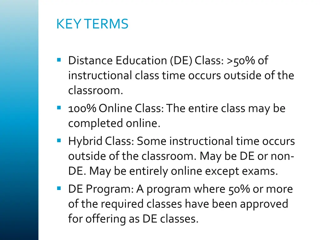 key terms