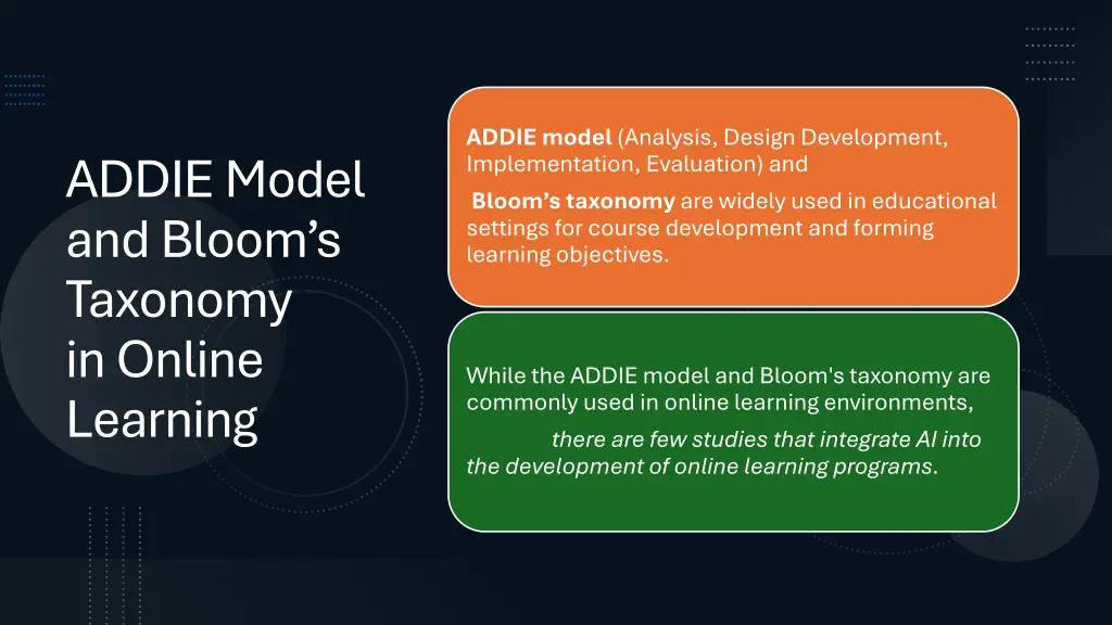 addie model analysis design development