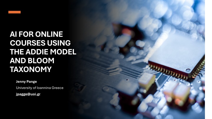 ai for online courses using the addie model