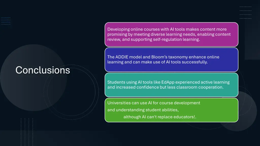 developing online courses with ai tools makes