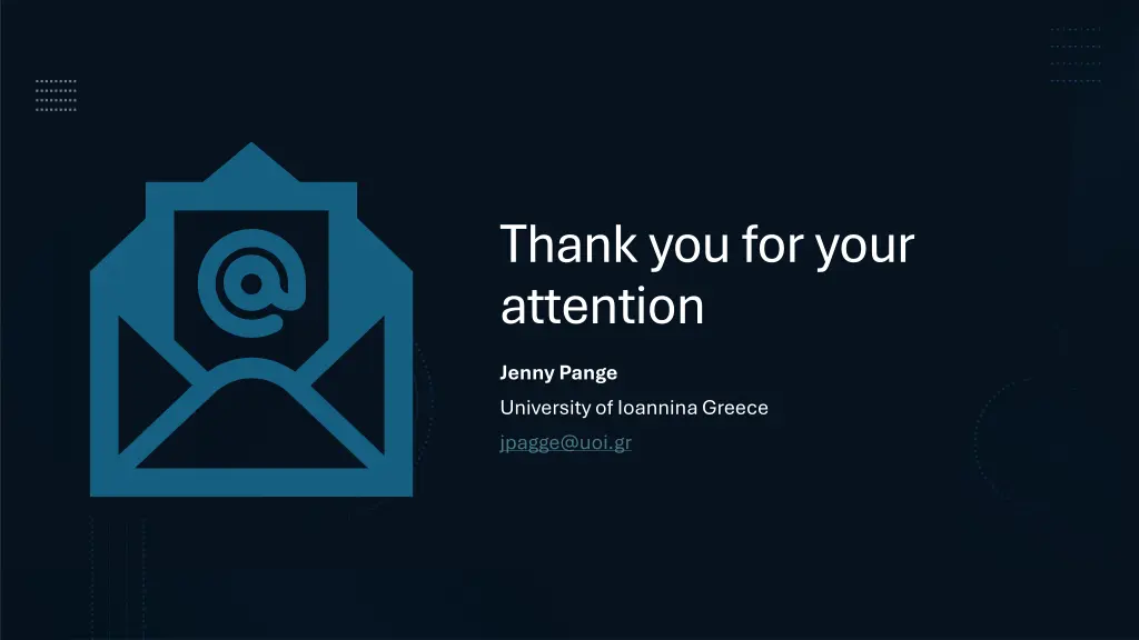 thank you for your attention