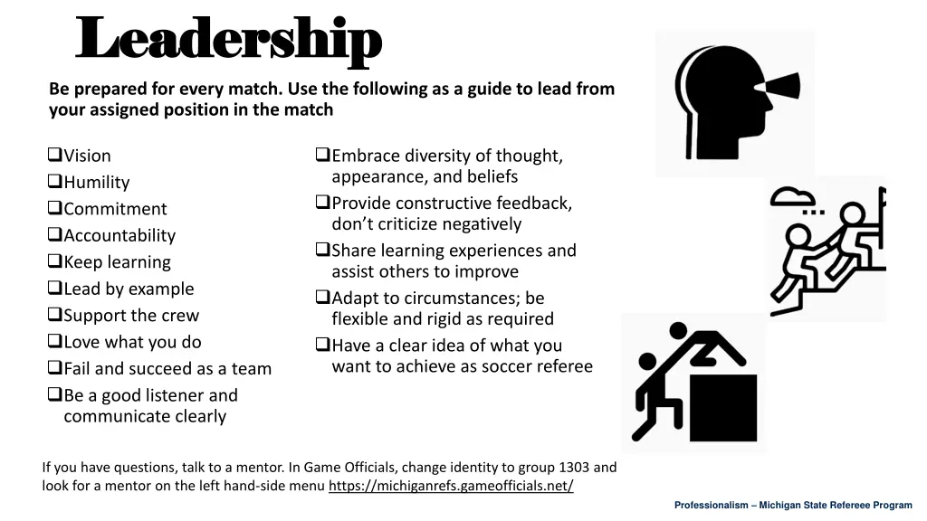 leadership leadership be prepared for every match