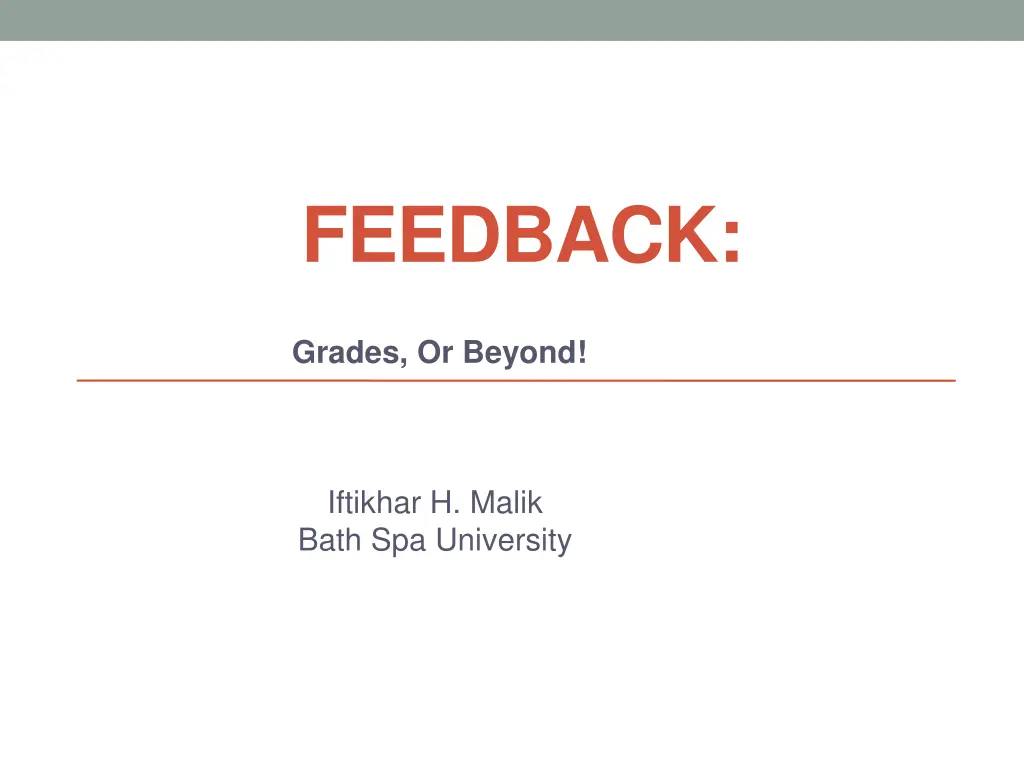 feedback