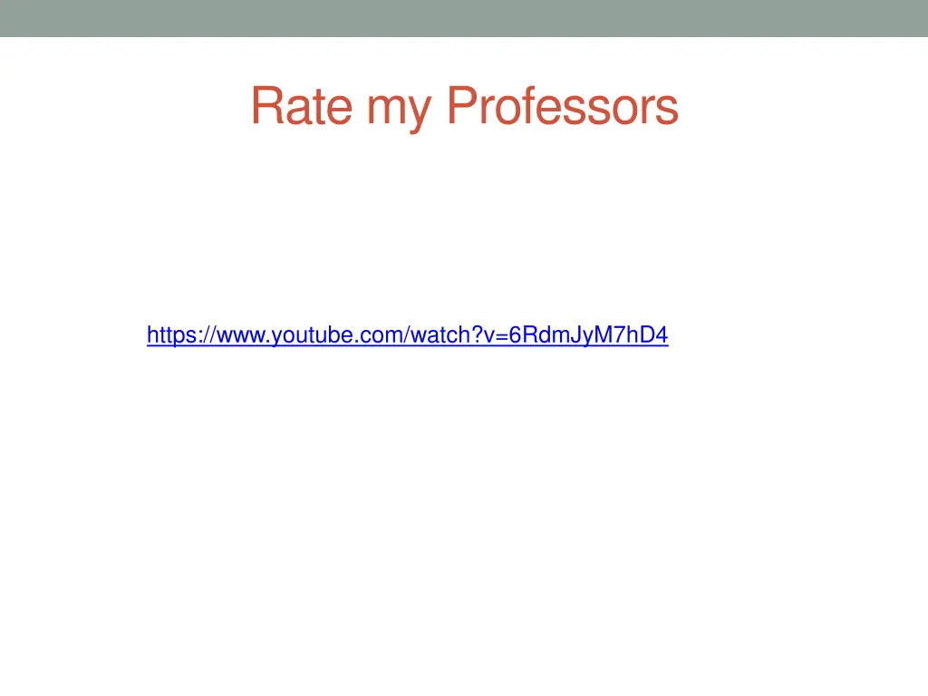 rate my professors