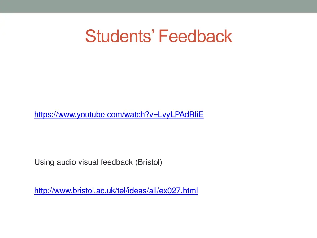 students feedback