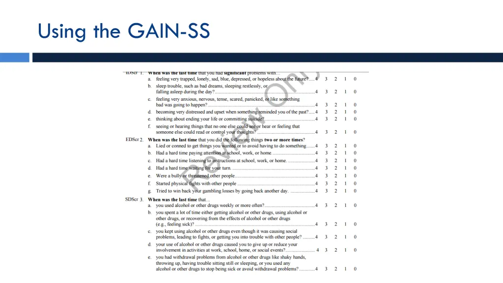 using the gain ss 1