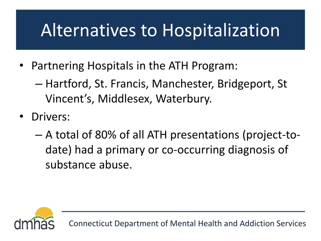 alternatives to hospitalization