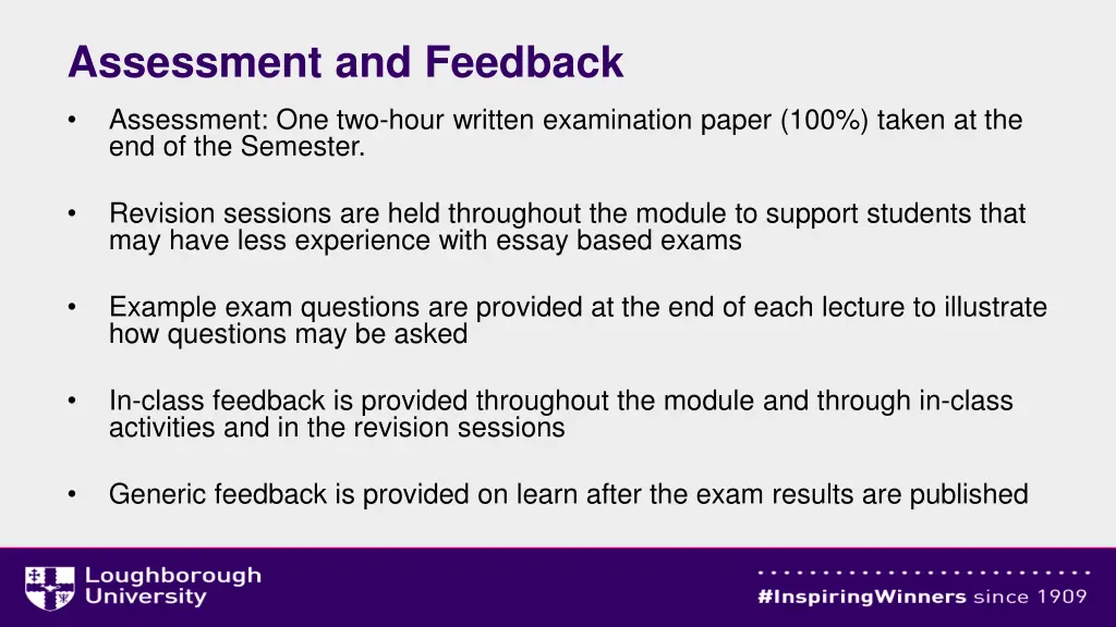 assessment and feedback
