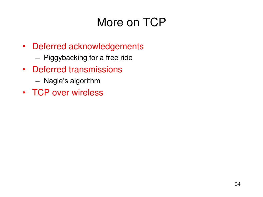 more on tcp