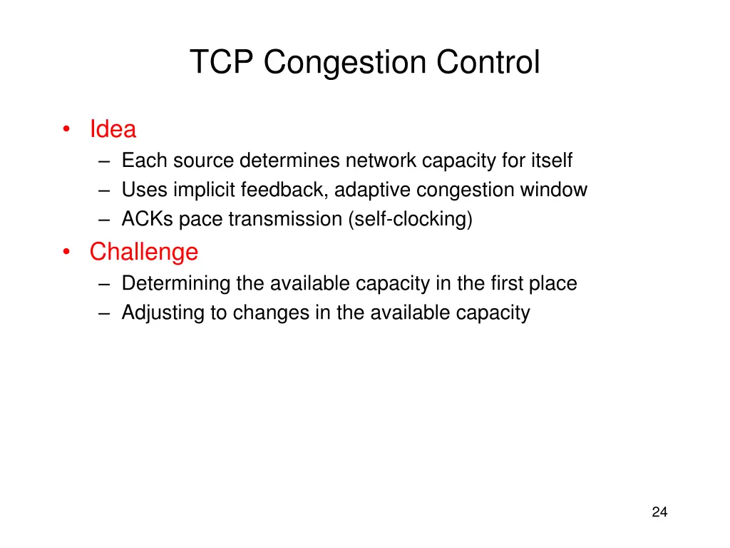 tcp congestion control