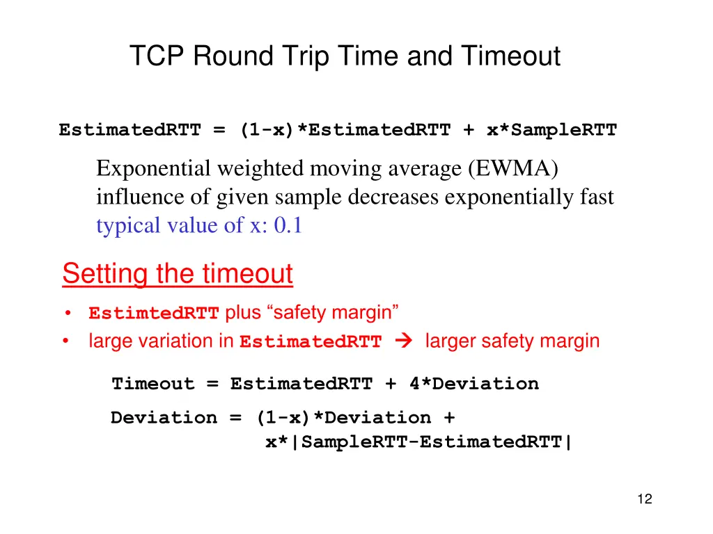 tcp round trip time and timeout 1