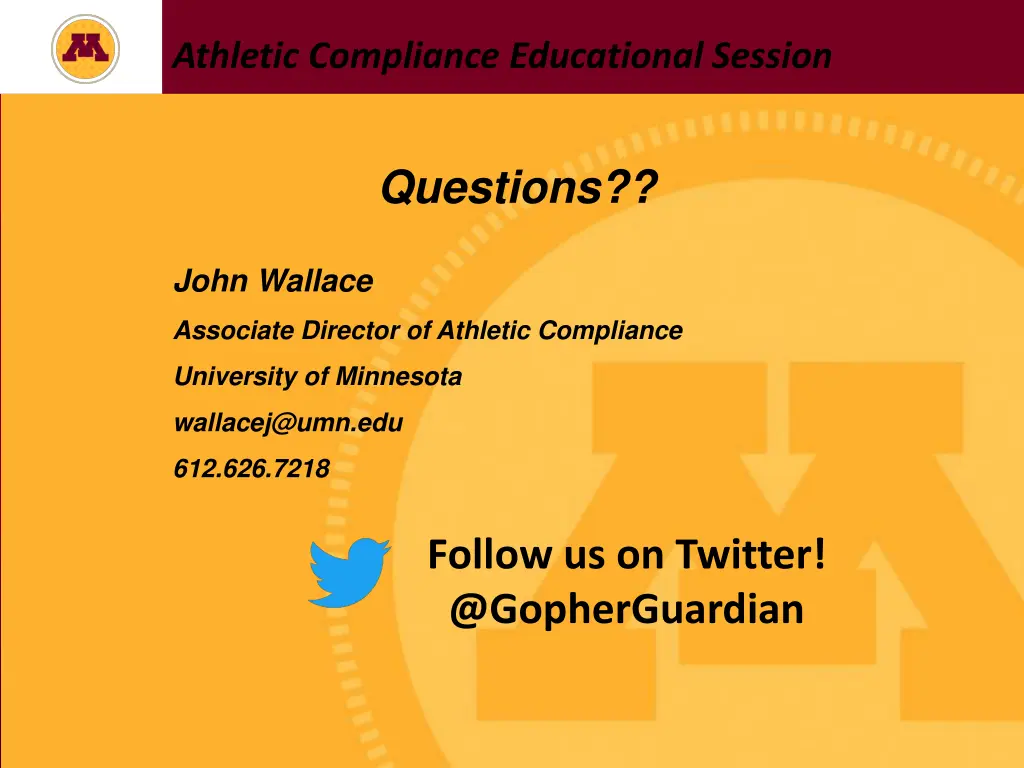 athletic compliance educational session 18