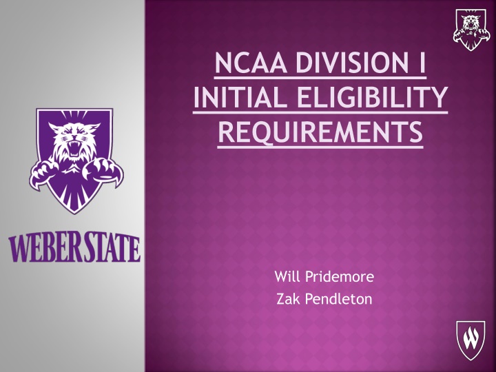 ncaa division i initial eligibility requirements