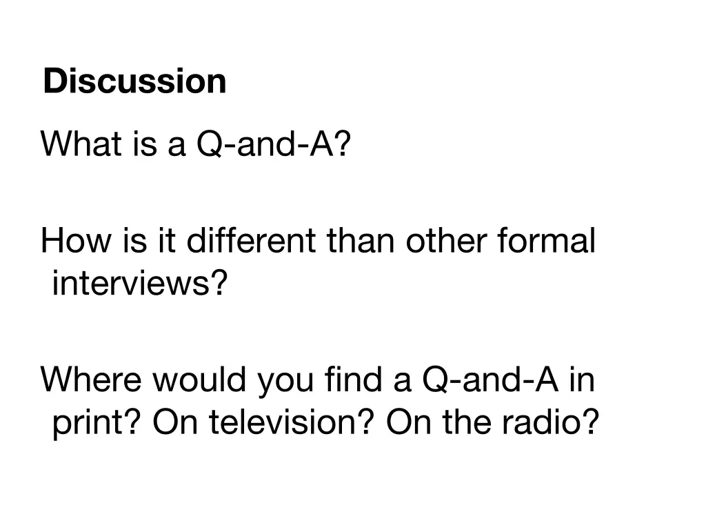 discussion