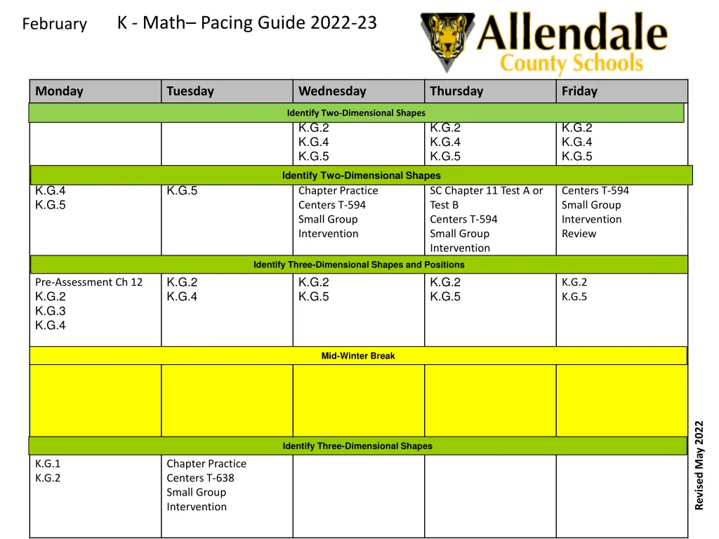 k math pacing guide 2022 23