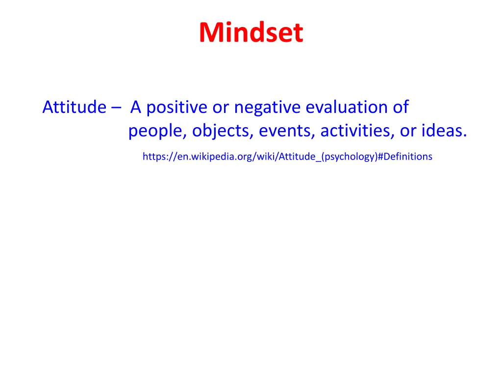 mindset