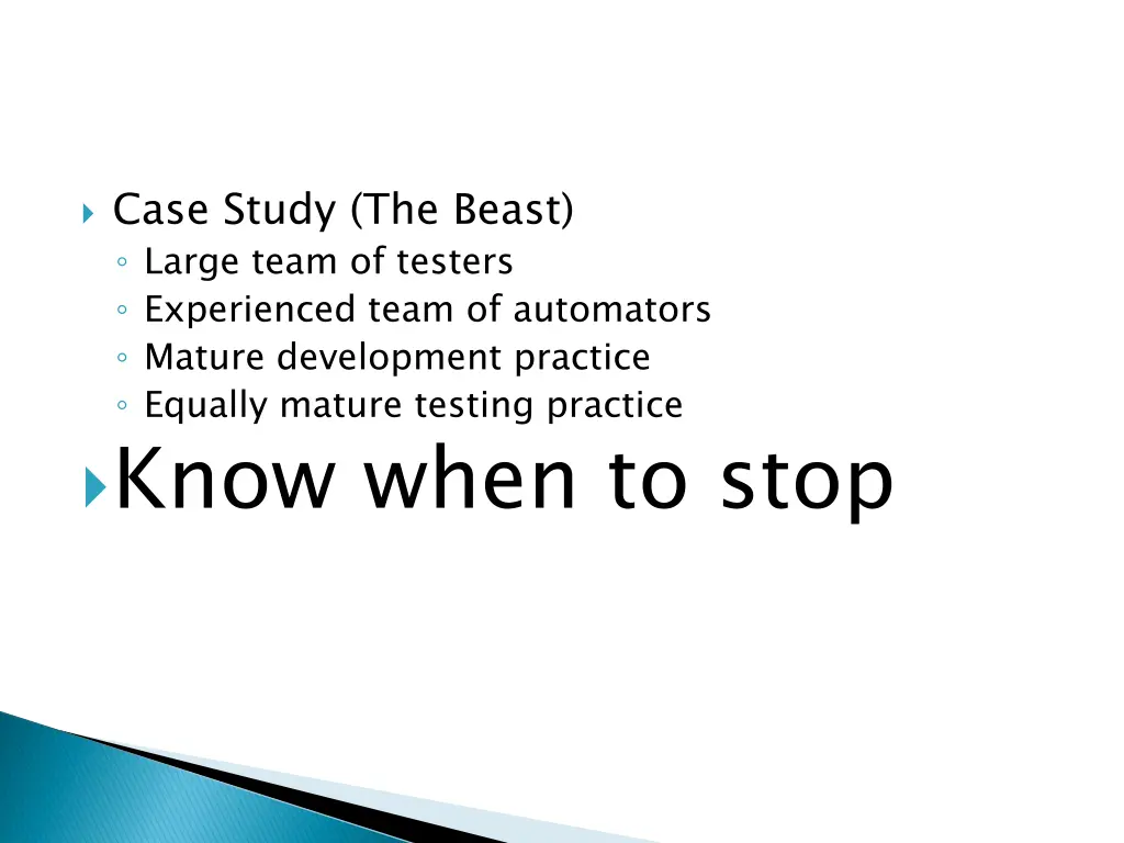 case study the beast large team of testers
