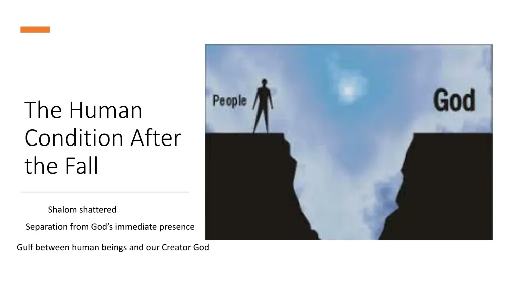the human condition after the fall