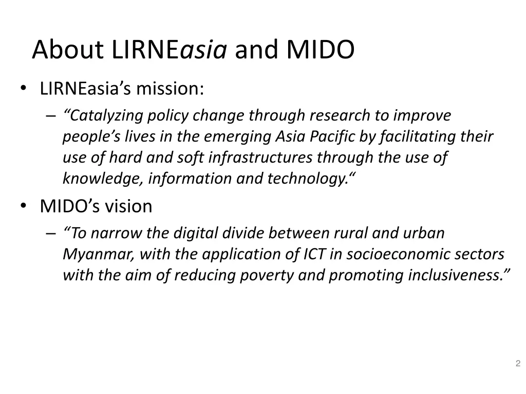 about lirne asia and mido