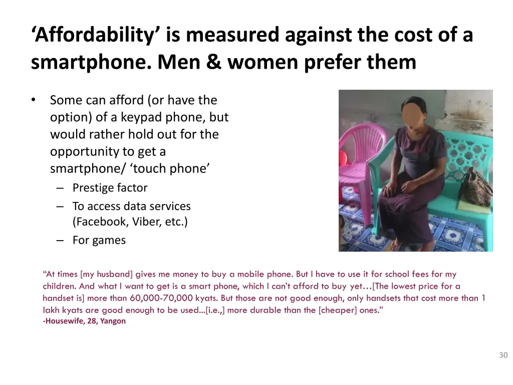 affordability is measured against the cost