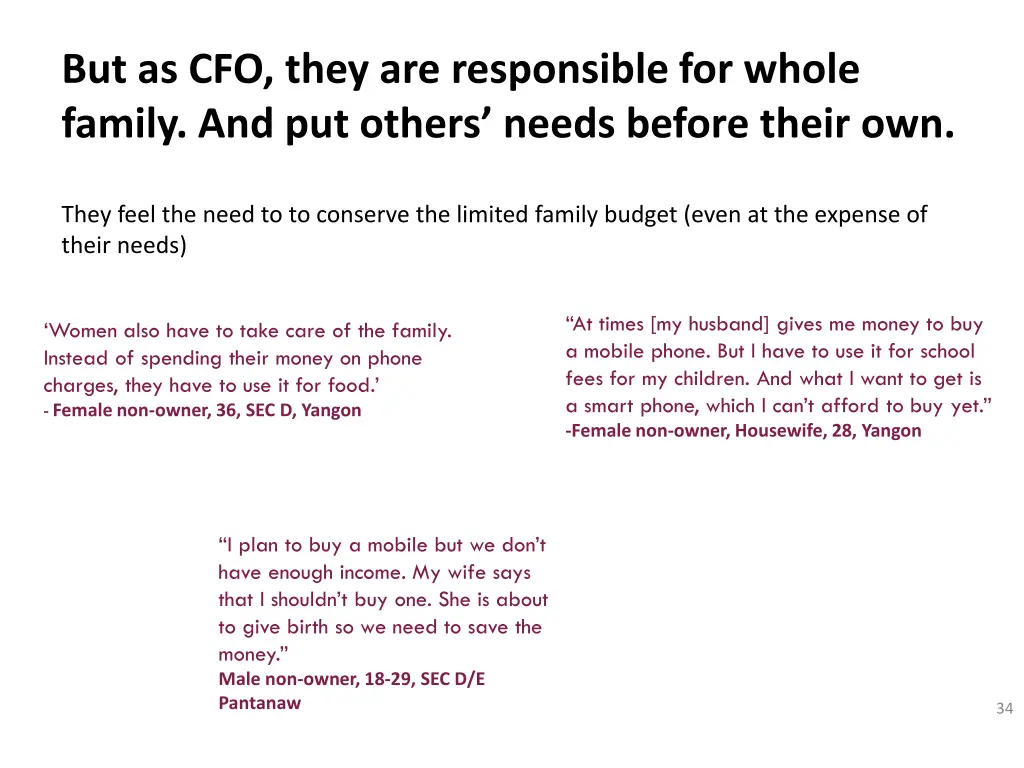 but as cfo they are responsible for whole family