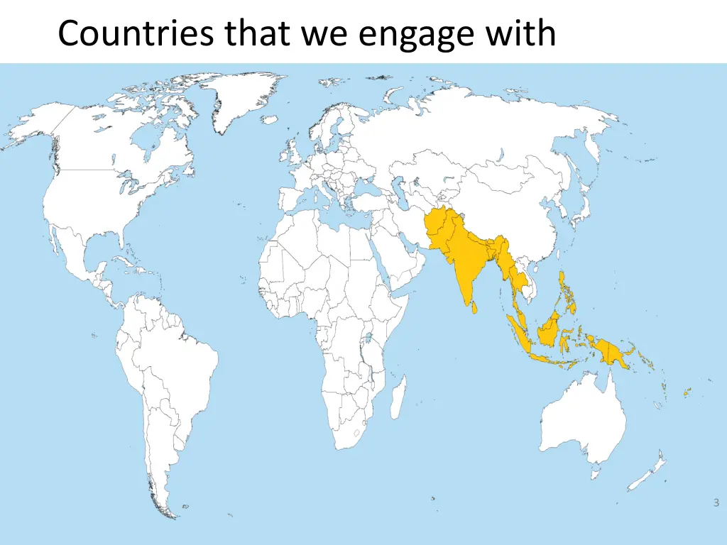 countries that we engage with