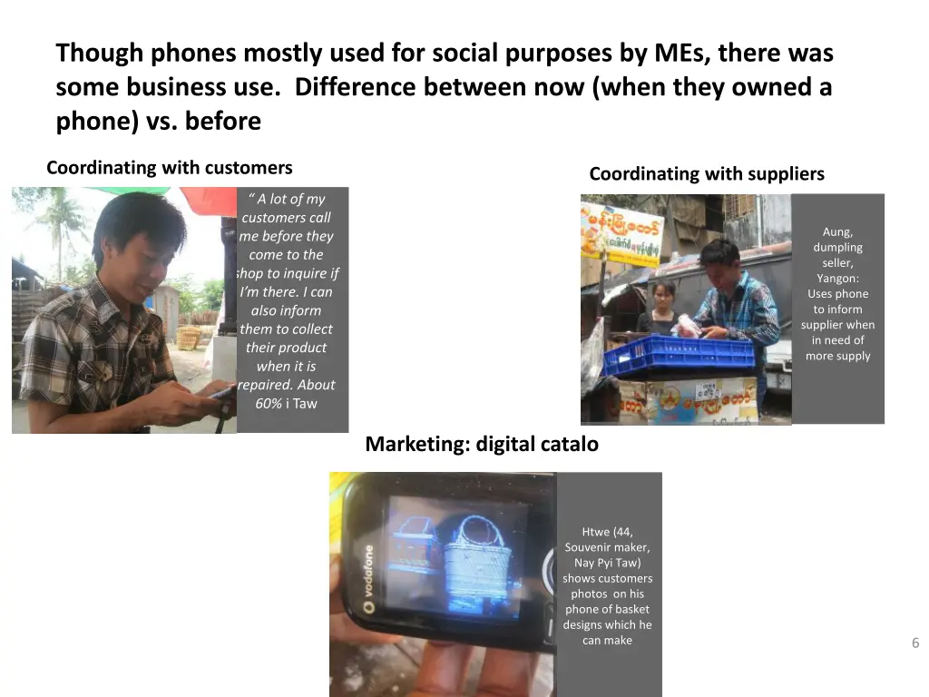 though phones mostly used for social purposes