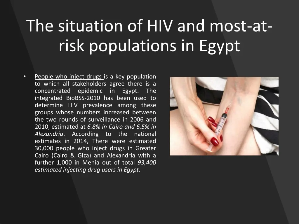 the situation of hiv and most at risk populations 2