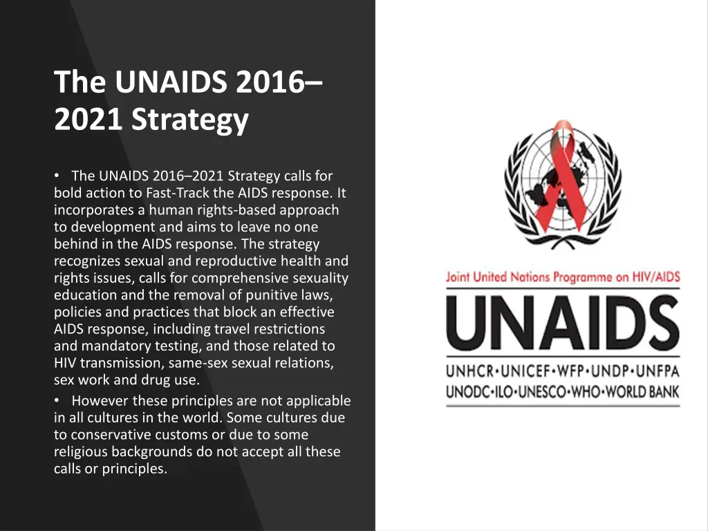 the unaids 2016 2021 strategy