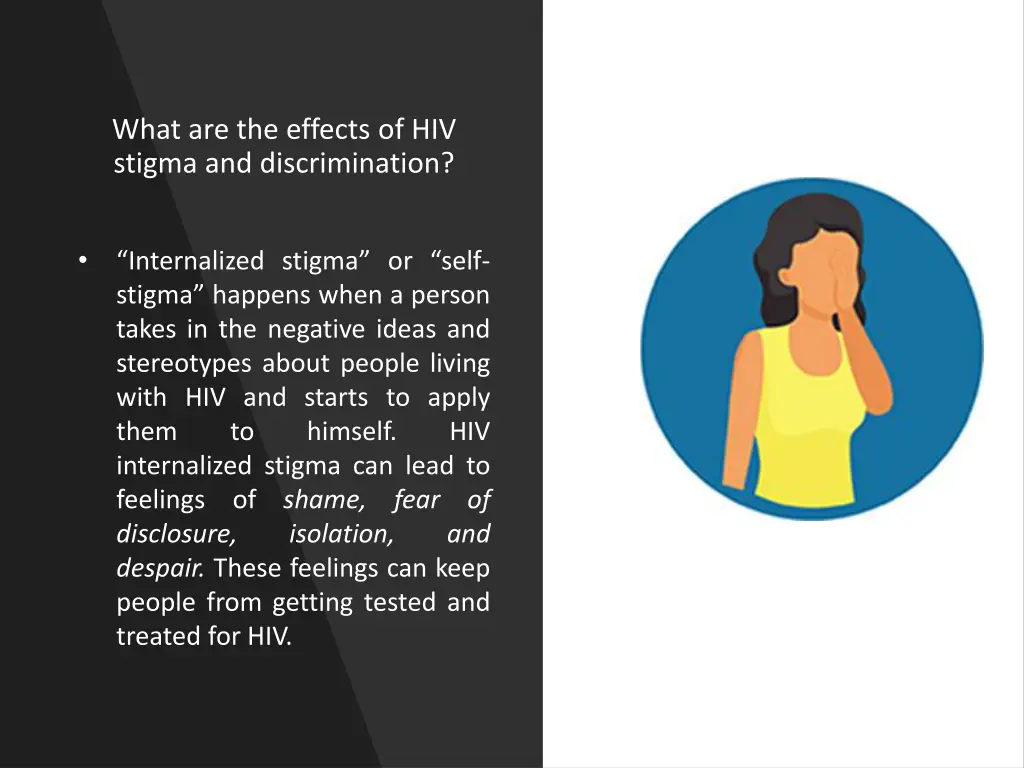 what are the effects of hiv stigma 1