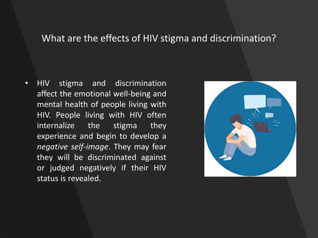 what are the effects of hiv stigma