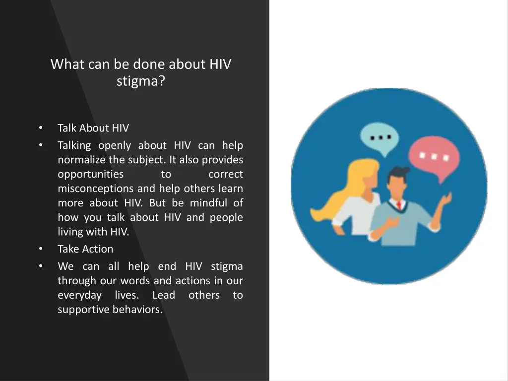 what can be done about hiv stigma