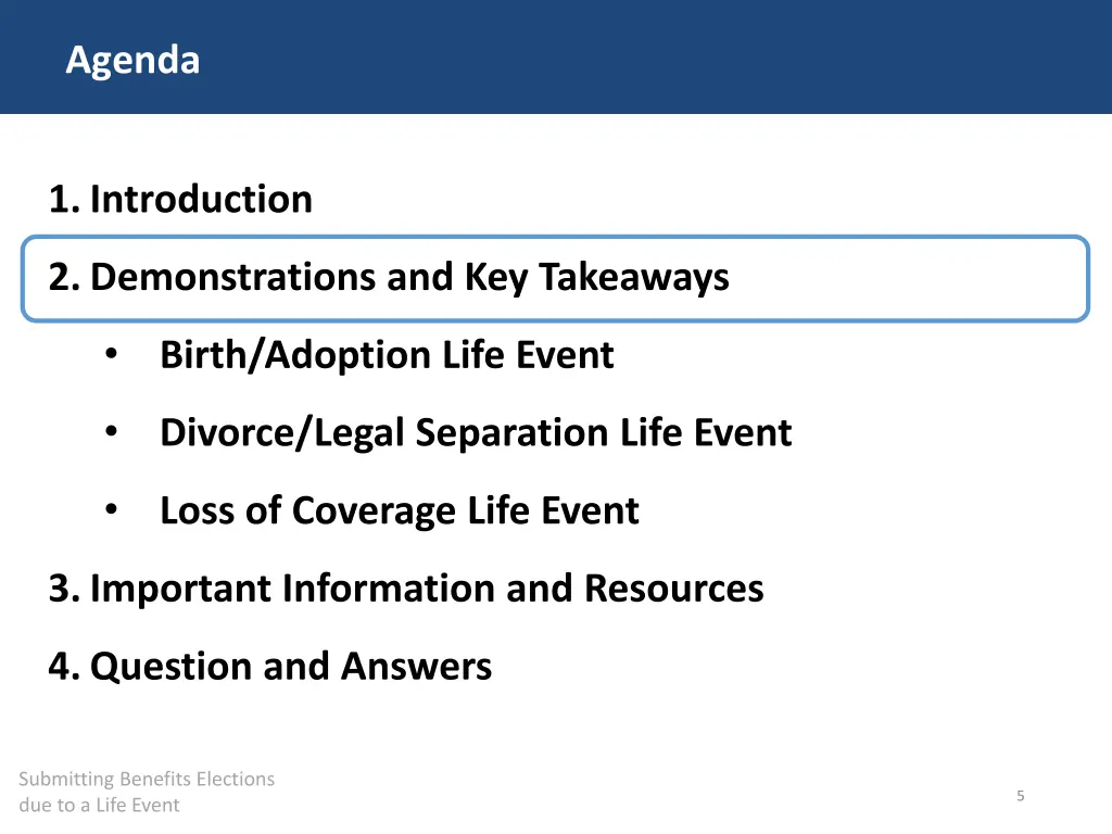 agenda 1
