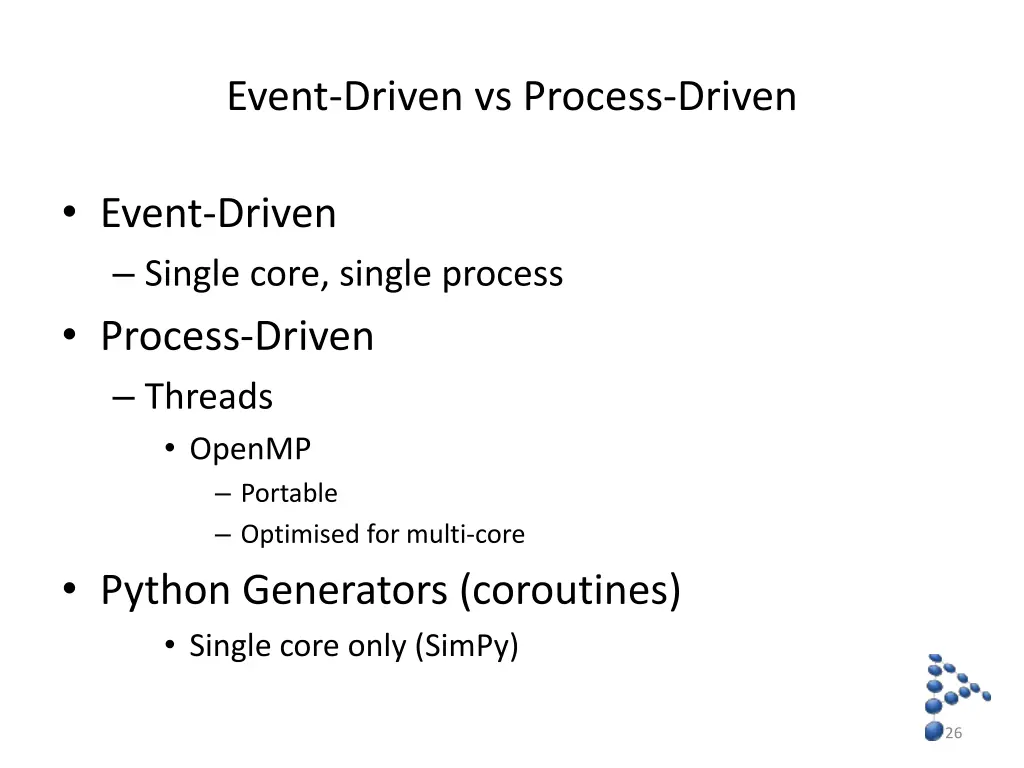 event driven vs process driven