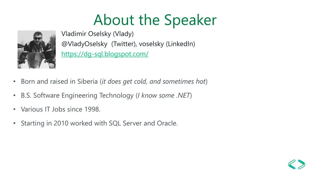 about the speaker vladimir oselsky vlady