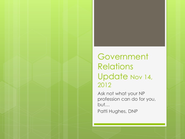 government relations update nov 14 2012