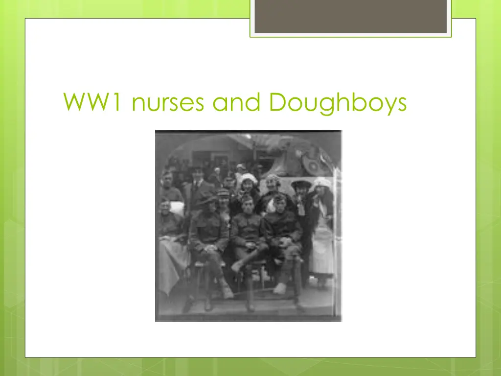 ww1 nurses and doughboys
